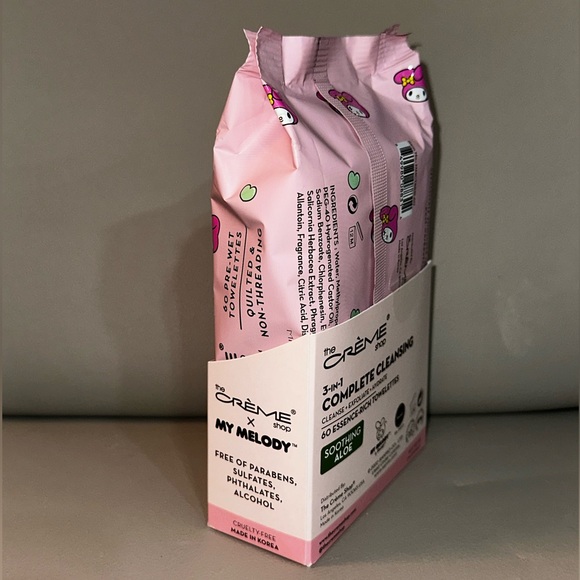The Crème Shop x My Melody 3-in-1 Complete Cleansing Towelettes - Soothing Aloe - Picture 3 of 6